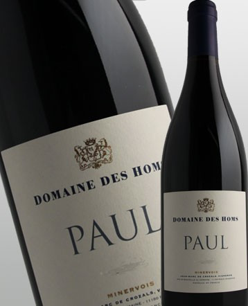 "Cuvée Paul" Minervois rouge 2016 - Domaine des Homs