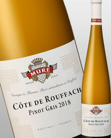 Côte de Rouffach Pinot Gris blanc Bio 2018 - Domaine Muré