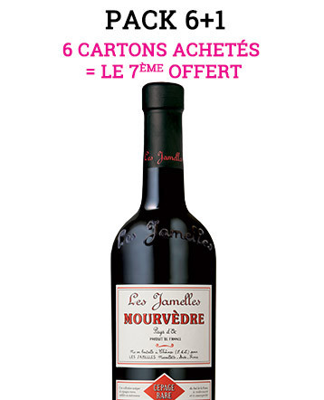 Pack "6+1" - Mourvèdre rouge 2019 - Les Jamelles
