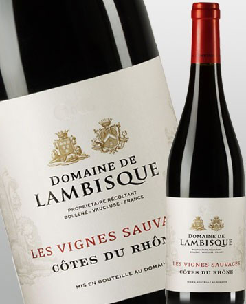 Côtes du Rhône "Les Vignes Sauvages" rouge 2019 - Domaine de Lambisque