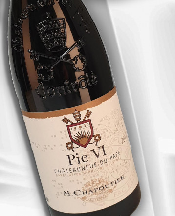 Châteauneuf du Pape "Pie VI" rouge 2018 biodynamie - M Chapoutier