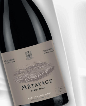 Métayage Pinot Noir BIO rouge 2020 - Abbotts et Delaunay