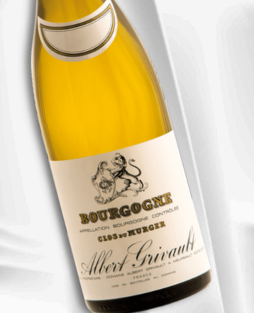 Bourgogne Chardonnay Clos du Murger blanc 2020 - Domaine Albert Grivault