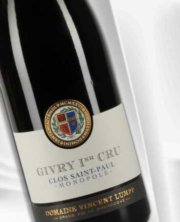 Givry 1er Cru Clos Saint Paul - Monopole - rouge 2023 - Domaine Vincent Lumpp