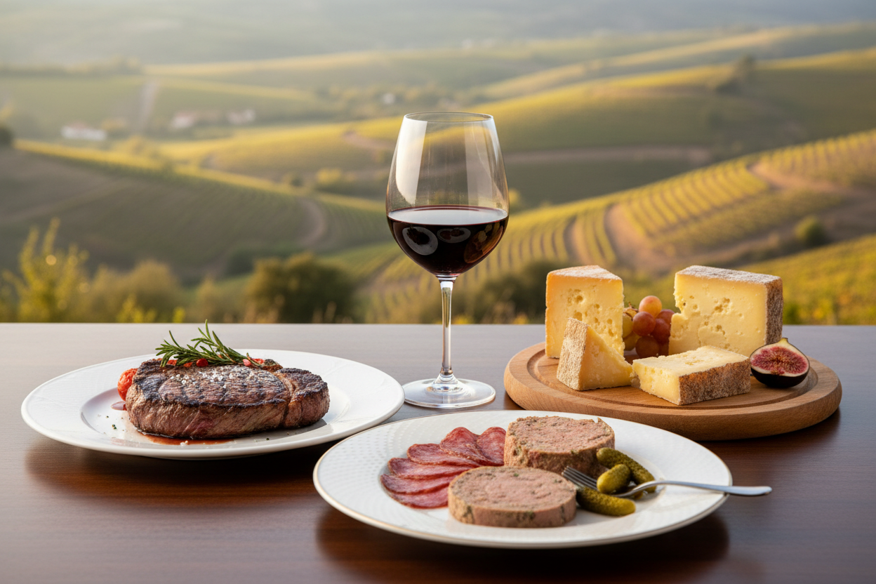 Accords mets-vins : que manger avec un Crozes-Hermitage rouge ?