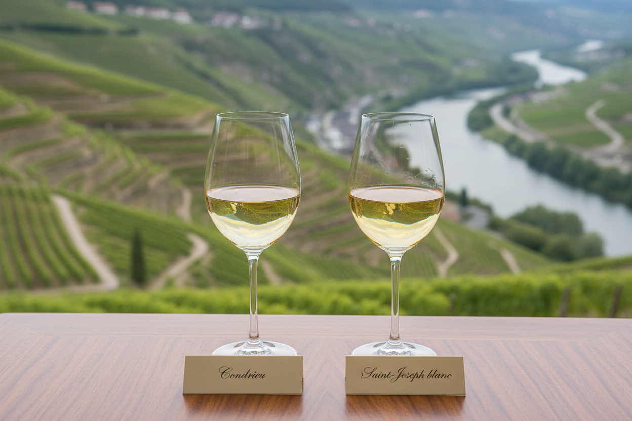 Condrieu ou Saint-Joseph blanc : comparaison des deux grands blancs du Rhône nord