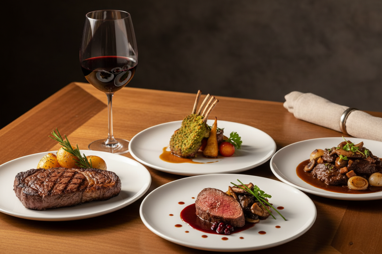Quel vin avec la viande rouge ? Le guide complet des meilleurs accords (bœuf, agneau, gibier, plats mijotés)