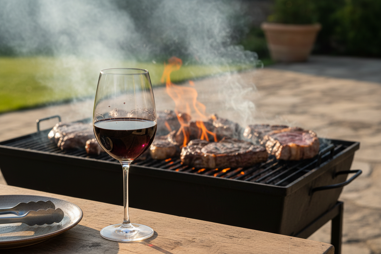 Quel vin rouge puissant choisir pour un barbecue de caractère ?