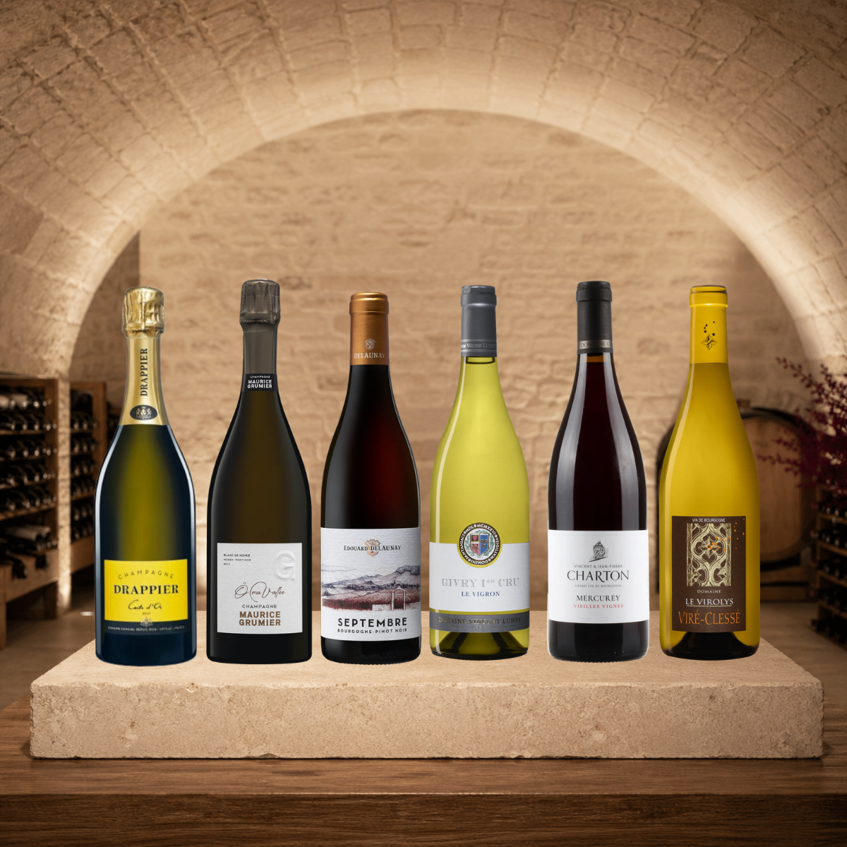 Coffret Champagne & Bourgogne - 6 bouteilles découverte