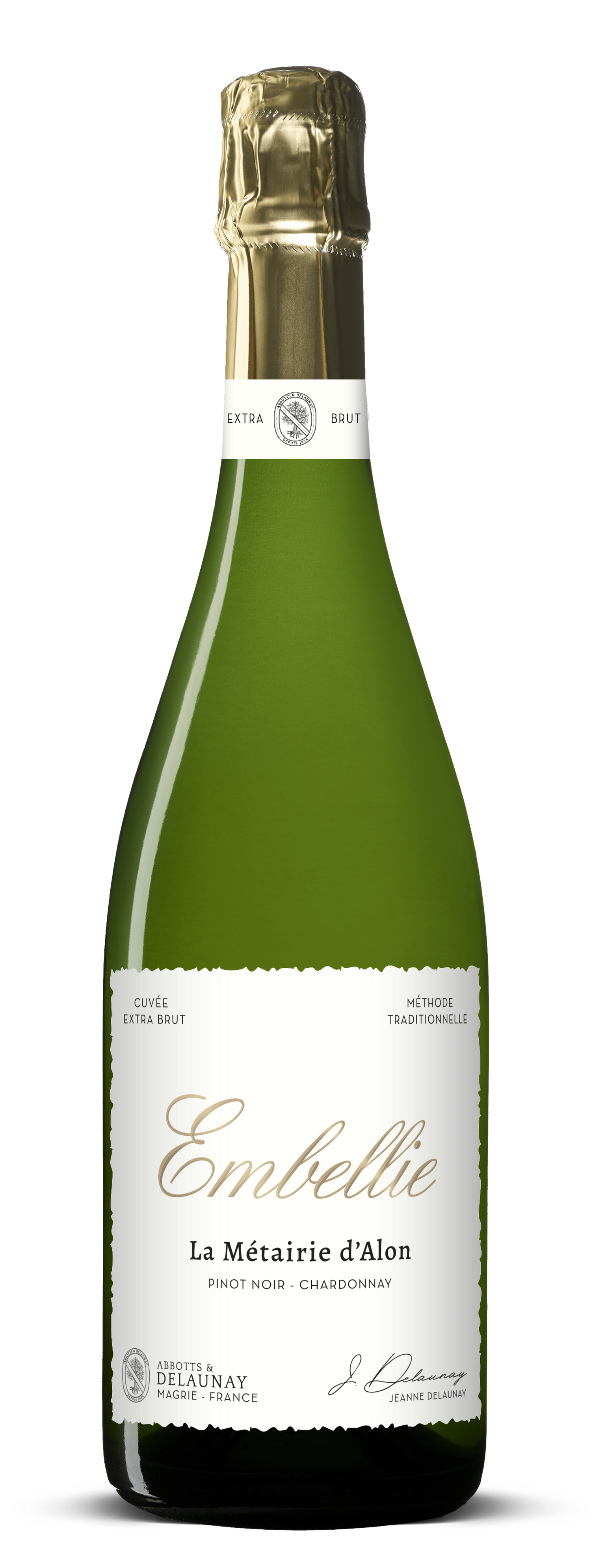 Méthode Traditionnelle Bio "L'Embellie" Pinot Noir - Chardonnay - Abbotts & Delaunay, Domaine de la Métairie d'Alon