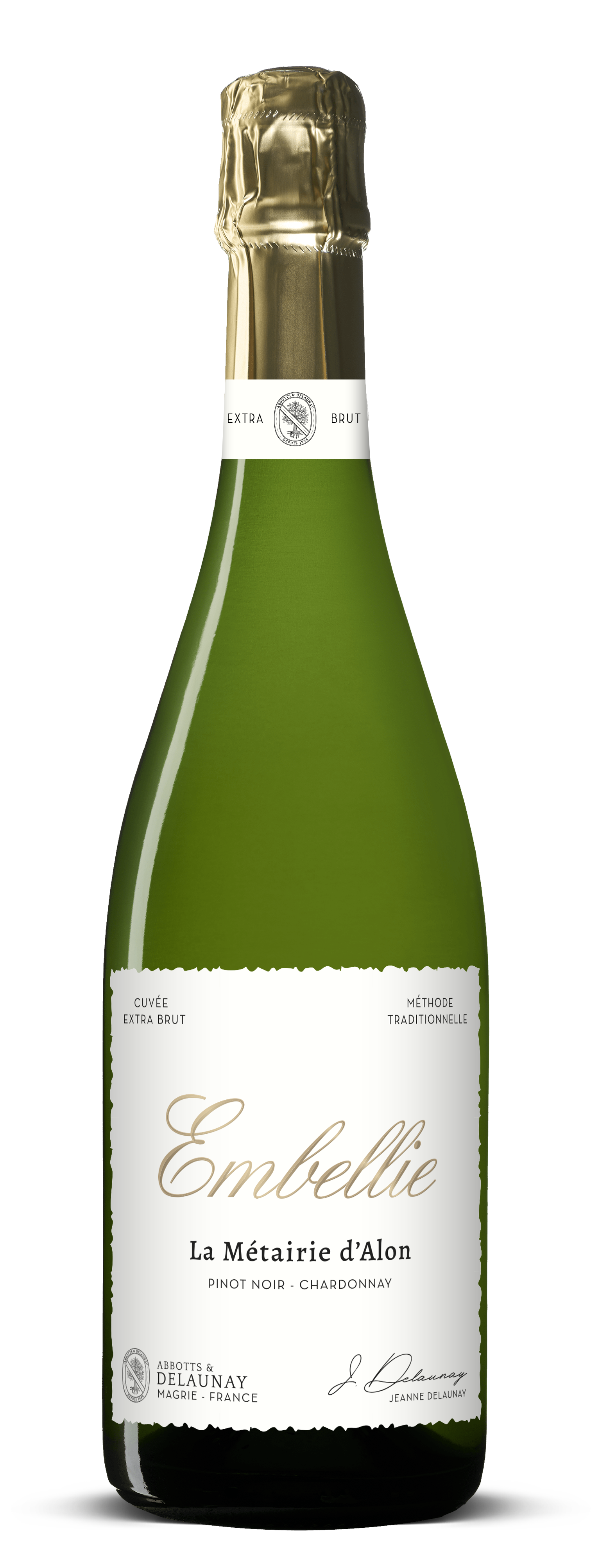 Méthode Traditionnelle Bio "L'Embellie" Pinot Noir - Chardonnay - Abbotts & Delaunay, Domaine de la Métairie d'Alon