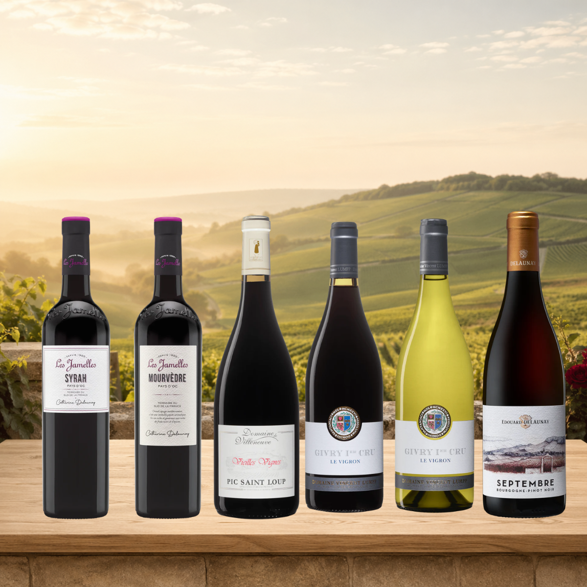 Coffret Du Languedoc à la Bourgogne - 6 bouteilles découverte