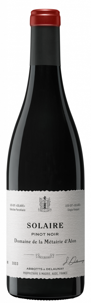 Pinot Noir "Solaire" rouge Bio 2023 - Abbotts & Delaunay, Domaine de la Métairie d'Alon