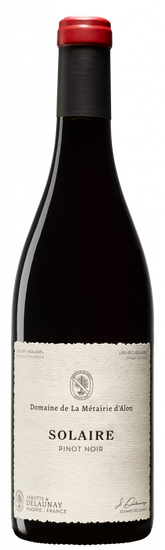 Pinot Noir "Solaire" rouge Bio 2024 - Abbotts & Delaunay, Domaine de la Métairie d'Alon