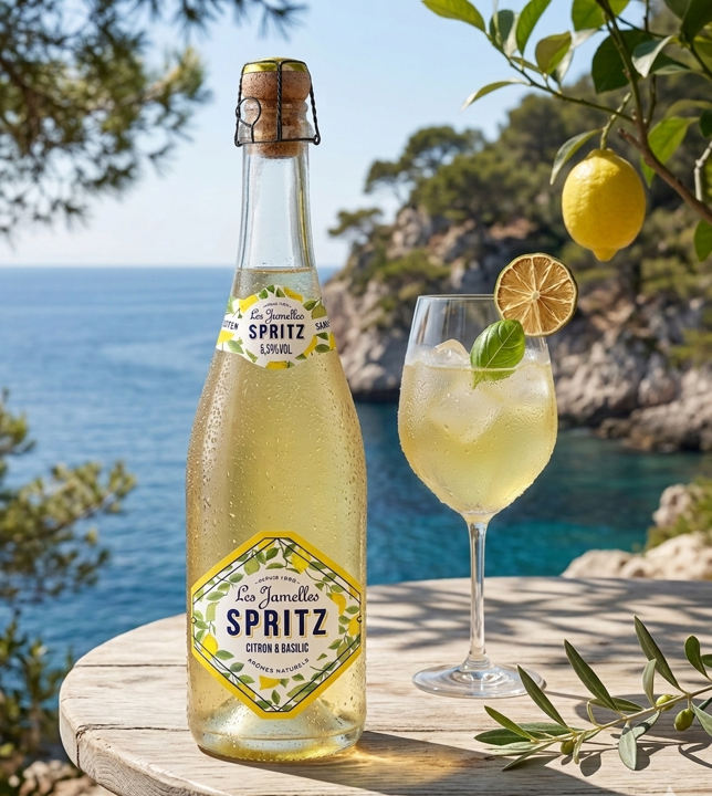 Spritz Citron & Basilic - Les Jamelles
