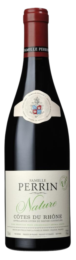 Côtes du Rhône Nature Bio rouge 2020 - Famille Perrin